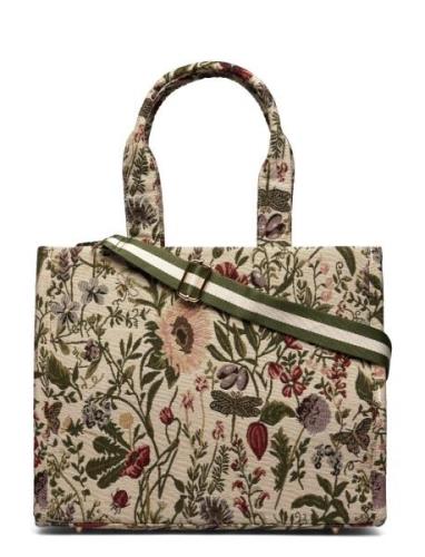 Bag Jaquard Flower Bags Top Handle Bags Beige Lindex