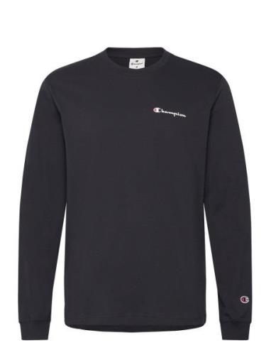 Crewneck Long Sleeve T-Shirt Tops T-Langærmet Skjorte Black Champion