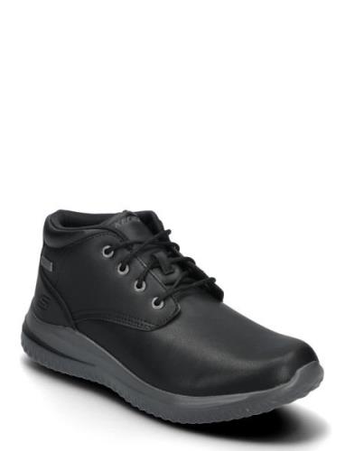 Mens Delson 3.0 - Brandis - Waterproof Snørestøvler Black Skechers