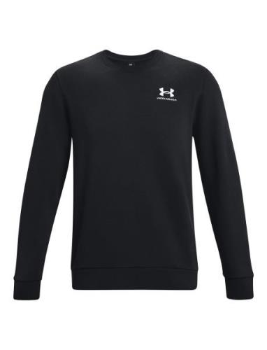 Ua Essential Fleece Crew Sport Sweatshirts & Hoodies Sweatshirts Black...