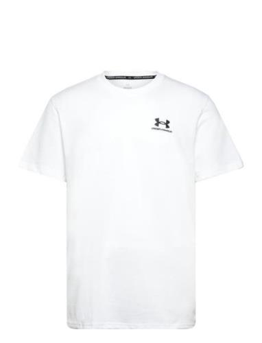 Ua M Logo Emb Heavyweight Ss Sport T-Kortærmet Skjorte White Under Arm...