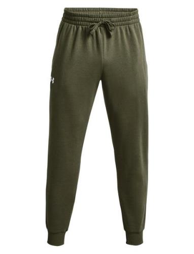 Ua Rival Fleece Joggers Sport Sweatpants Khaki Green Under Armour