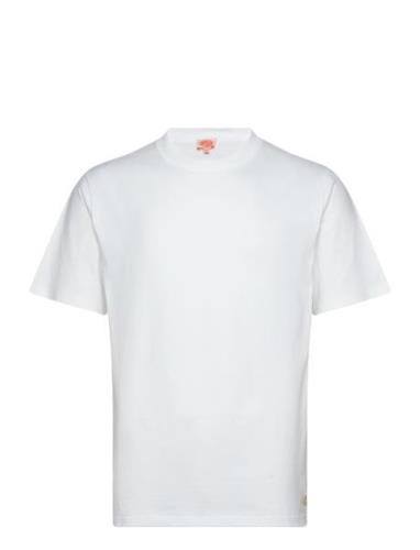 Basic T-Shirt Héritage Tops T-Kortærmet Skjorte White Armor Lux