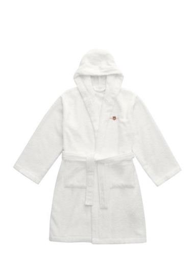 Archive Shield Terry Kids Robe Morgenkåbe Badekåbe White GANT