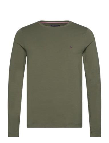 Stretch Extra Slim Fit Long Sleeve Tee Tops T-Langærmet Skjorte Green ...