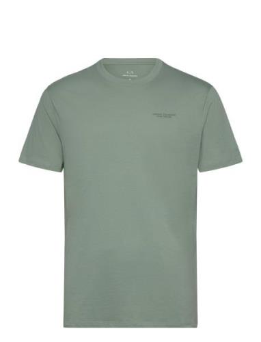 T-Shirt Tops T-Kortærmet Skjorte Green Armani Exchange