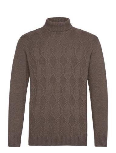 Salomon Rollneck Tops Knitwear Turtlenecks Brown Oscar Jacobson