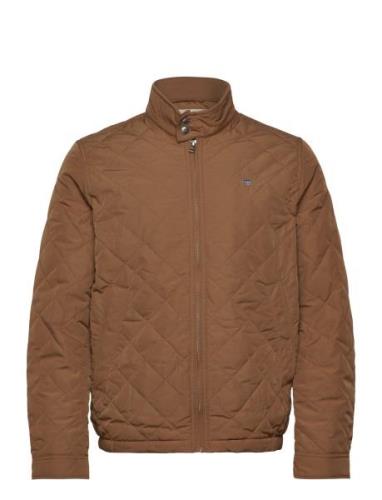 Quilted Windcheater Tynd Jakke Brown GANT