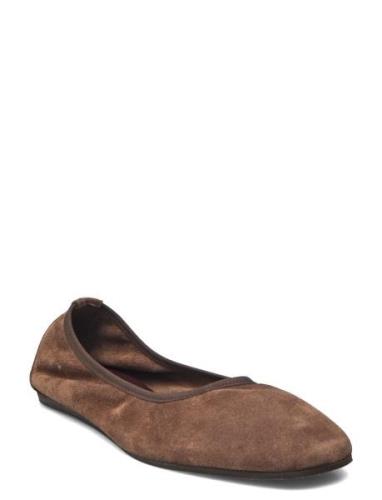 Rey Suede Flats Ballerinasko Ballerinaer Brown Filippa K