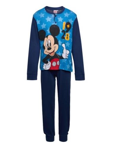 Pyjama Pyjamassæt Navy Mickey Mouse