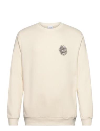 Globe Sweatshirt Tops Sweatshirts & Hoodies Sweatshirts Cream Les Deux