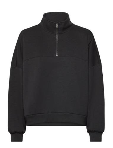 Elevated Double Knit Loose Mock Neck Sport Sweatshirts & Hoodies Sweat...