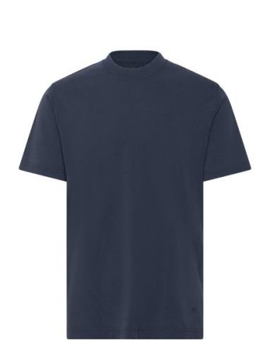 Cotton Jersey Dye Frode Tee Tops T-Kortærmet Skjorte Navy Mads Nørgaar...