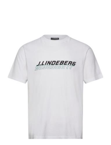 Parcy Logo Tee Tops T-Kortærmet Skjorte White J. Lindeberg