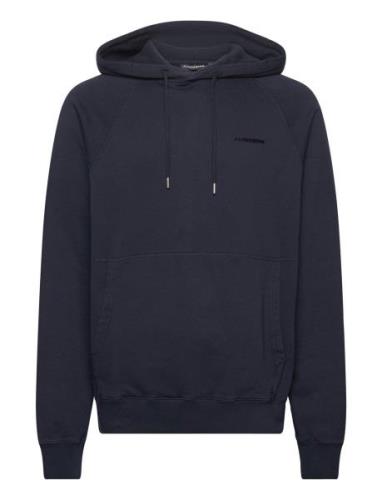 Callan Hoodie Tops Sweatshirts & Hoodies Hoodies Navy J. Lindeberg