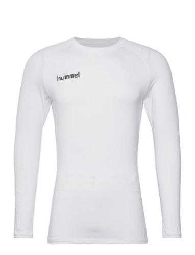 Hml First Performance Jersey L/S Sport T-Langærmet Skjorte White Humme...