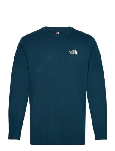 M L/S Simple Dome Tee Sport T-Langærmet Skjorte Blue The North Face