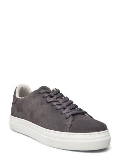 Slhdavid Chunky Suede Sneaker Noos Low-top Sneakers Grey Selected Homm...