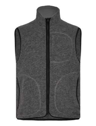 Duncan Wool Fleece Vest Vest Grey J. Lindeberg