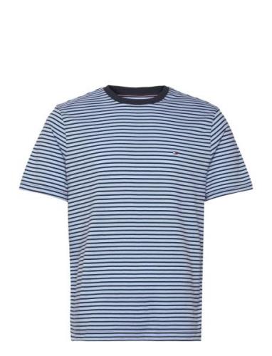 Essential Reg Fit Solid Tee Tops T-Kortærmet Skjorte Blue Tommy Hilfig...