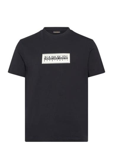 Box Logo Short Sleeve T-Shirt Tops T-Kortærmet Skjorte Black Napapijri