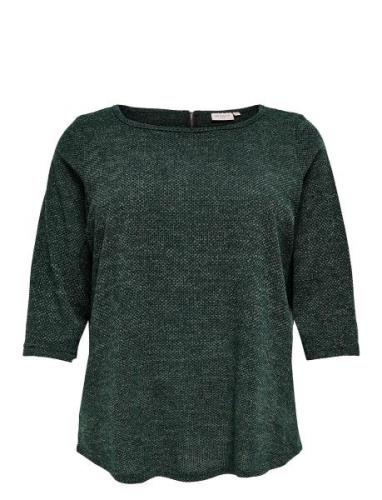 Carmartha 3/4 Top Tops T-shirts & Tops Long-sleeved Green ONLY Carmako...