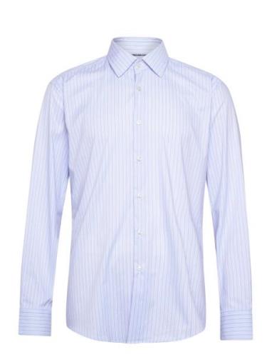 P-Hank-Kent-C1-222 Tops Shirts Business Blue BOSS