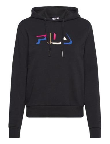 Bertiogo Hoody Tops Sweatshirts & Hoodies Hoodies Black FILA