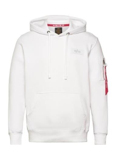 Back Print Hoody Tops Sweatshirts & Hoodies Hoodies White Alpha Indust...