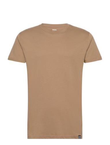 Organic Thor Tee Tops T-Kortærmet Skjorte Beige Mads Nørgaard