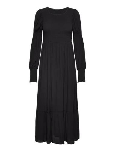 Lilli Zelina Dress Maxikjole Festkjole Black Bruuns Bazaar