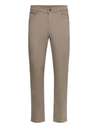 Twill Superflex 5 Pocket Pants Bottoms Jeans Regular Beige Lindbergh