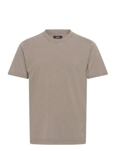 Cotton Jersey Dye Frode Tee Tops T-Kortærmet Skjorte Beige Mads Nørgaa...