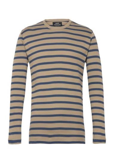 Trio Rib Tobias Tee Ls Tops T-Langærmet Skjorte Multi/patterned Mads N...