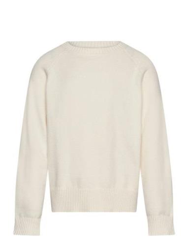 Sweater Fine Knit Tops Sweatshirts & Hoodies Sweatshirts Cream Lindex