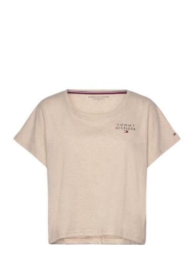 Ss Tee Top Beige Tommy Hilfiger