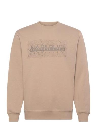 Albula Sweatshirt Tops Sweatshirts & Hoodies Sweatshirts Beige Napapij...