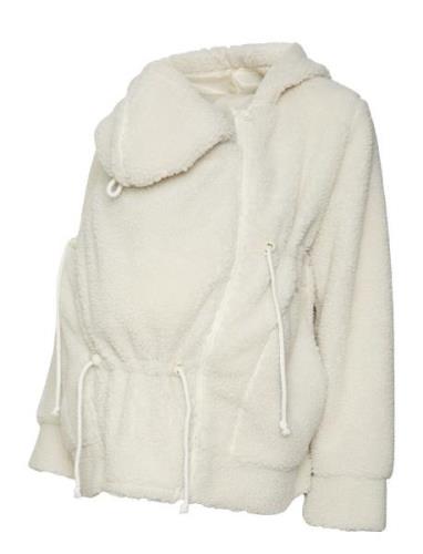 Mlrachel 3 In 1 Teddy Jacket Outerwear Faux Fur Cream Mamalicious