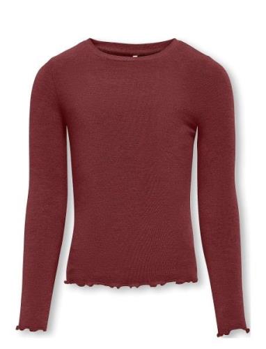 Kogamour L/S Top Jrs Tops T-shirts Long-sleeved T-Skjorte Burgundy Kid...