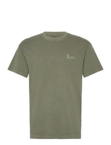 Subtle Relaxed Tee Tops T-Kortærmet Skjorte Green Lee Jeans