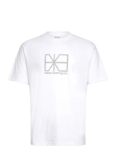 Flagline T-Shirt Tops T-Kortærmet Skjorte White Makia