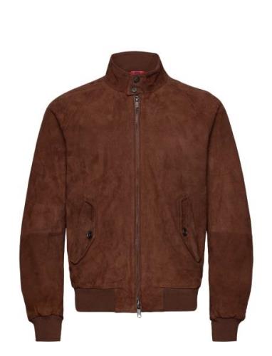 G9 Suede Læderjakke Skindjakke Brown Baracuta