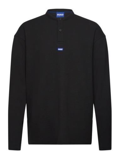 Nereso Tops T-Langærmet Skjorte Black HUGO BLUE