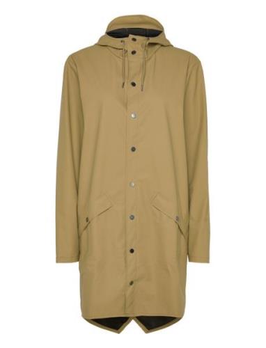 Long Jacket W3 Outerwear Rainwear Rain Coats Brown Rains