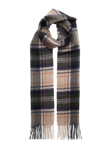 Barbour New Check Scar Accessories Scarves Winter Scarves Brown Barbou...