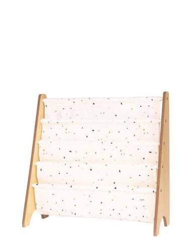 3 Sprouts Book Rack, Terrazzo/Cream Home Kids Decor Storage Storage Ba...