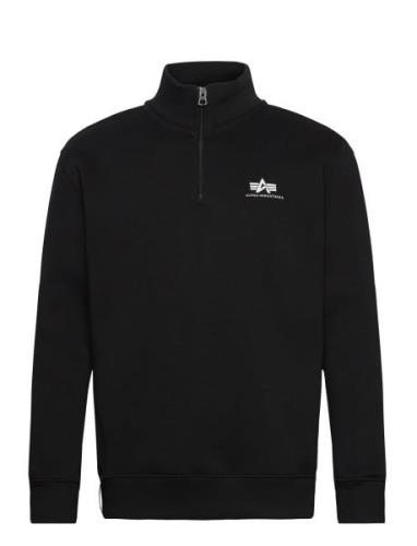 Half Zip Sweater Sl Tops Sweatshirts & Hoodies Sweatshirts Black Alpha...