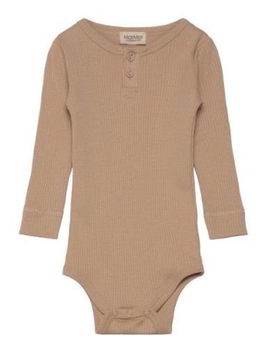 Body Ls Bodies Long-sleeved Beige MarMar Copenhagen