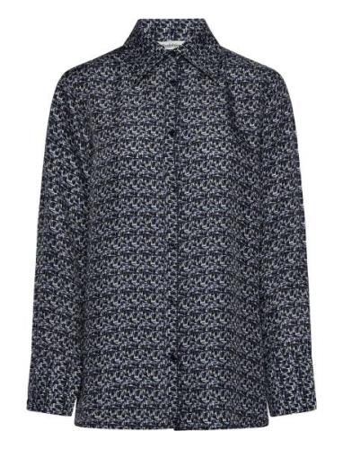 Rodebjer Sofia Brush Tops Shirts Long-sleeved Navy RODEBJER