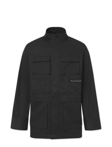 Cully Cotton Tencel Tynd Jakke Black Rue De Tokyo